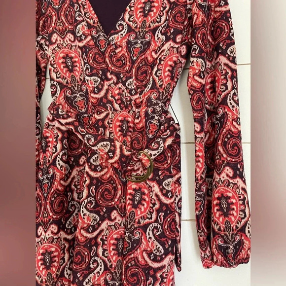 Anthropologie Maeve Paisley Belted Dress - Picture 4 of 9